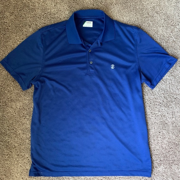 Izod Golf Blue Polo - Picture 1 of 6